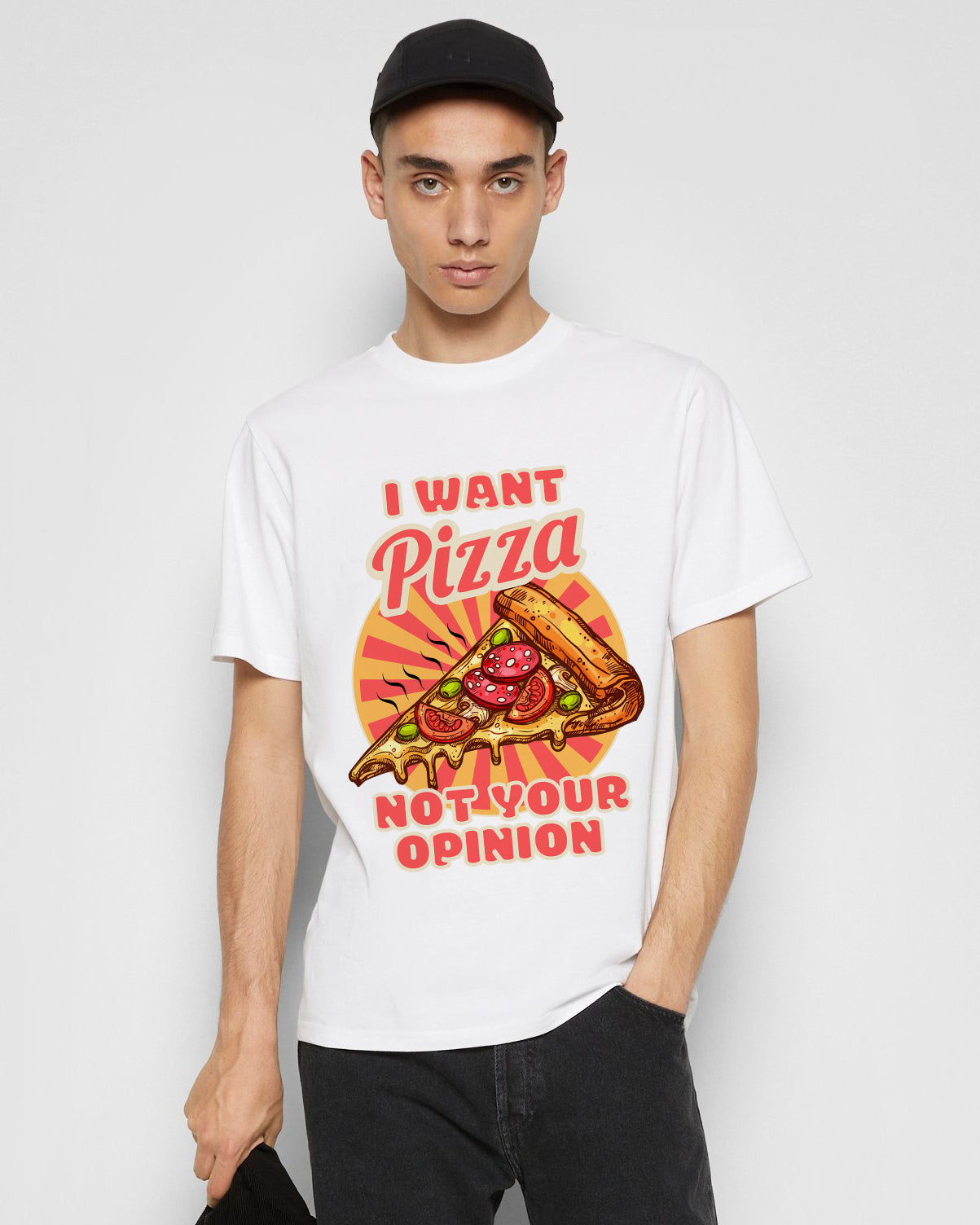 BBQ CHICKEN - Pizza (Basic Tee)