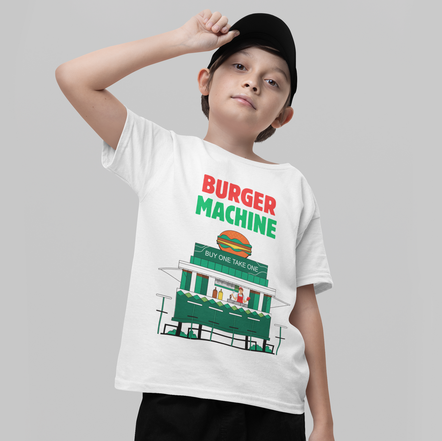 BURGER MACHINE - Filipino Food (Kids Tee)