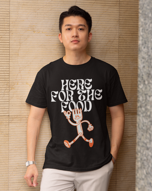 HERE FOR THE FOOD - Foodie (Basic Tee)