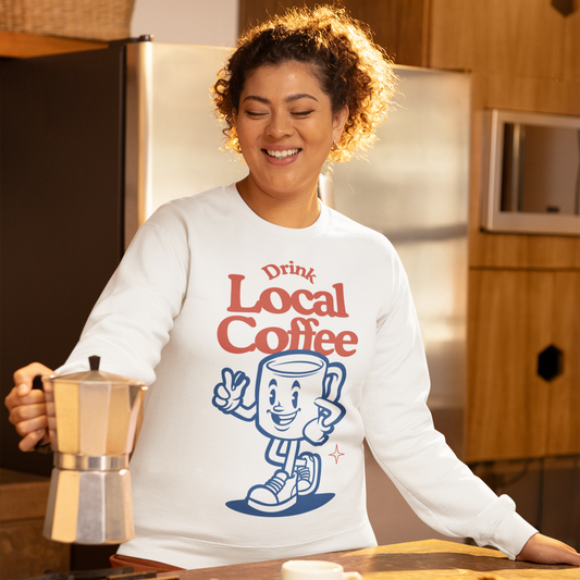 HONEY ALMONDMILK FLAT WHITE - Coffee (Sweatshirt)
