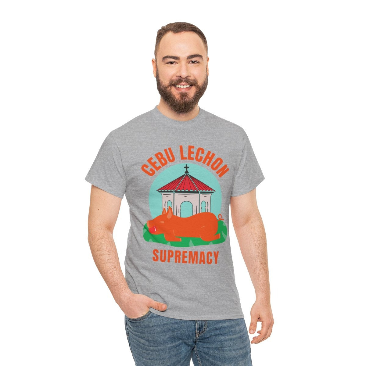 LECHON CEBU 2 - Filipino Food (Basic Tee)