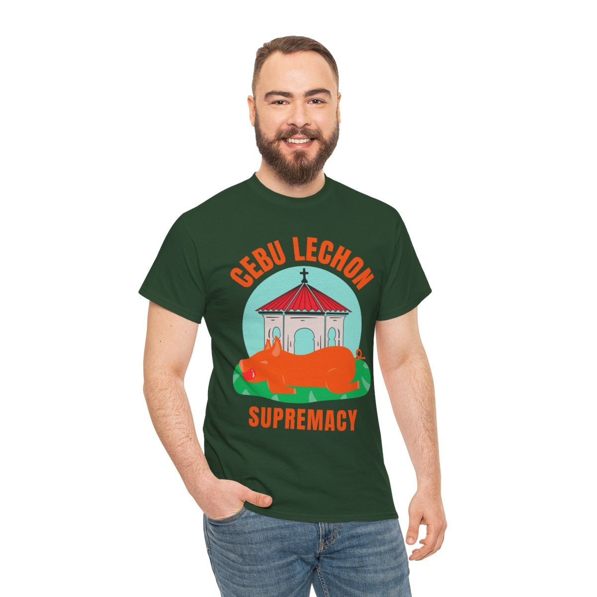 LECHON CEBU 2 - Filipino Food (Basic Tee)
