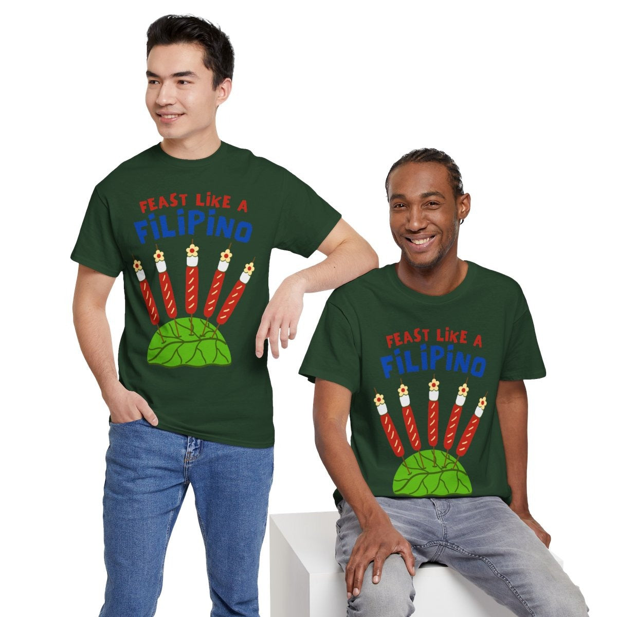 HOTDOG & MARSHMALLOW STICK - Filipino Food (Basic Tee)