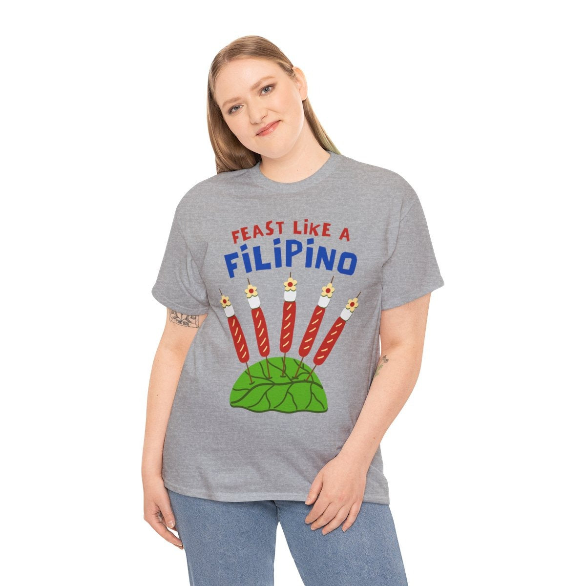 HOTDOG & MARSHMALLOW STICK - Filipino Food (Basic Tee)