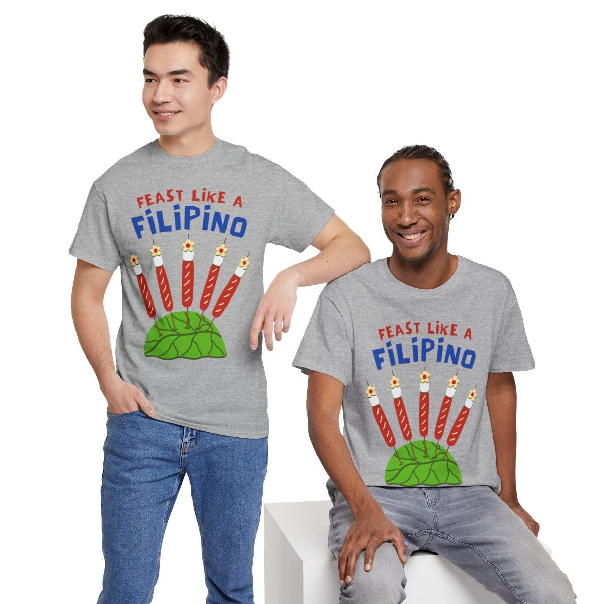 HOTDOG & MARSHMALLOW STICK - Filipino Food (Basic Tee)