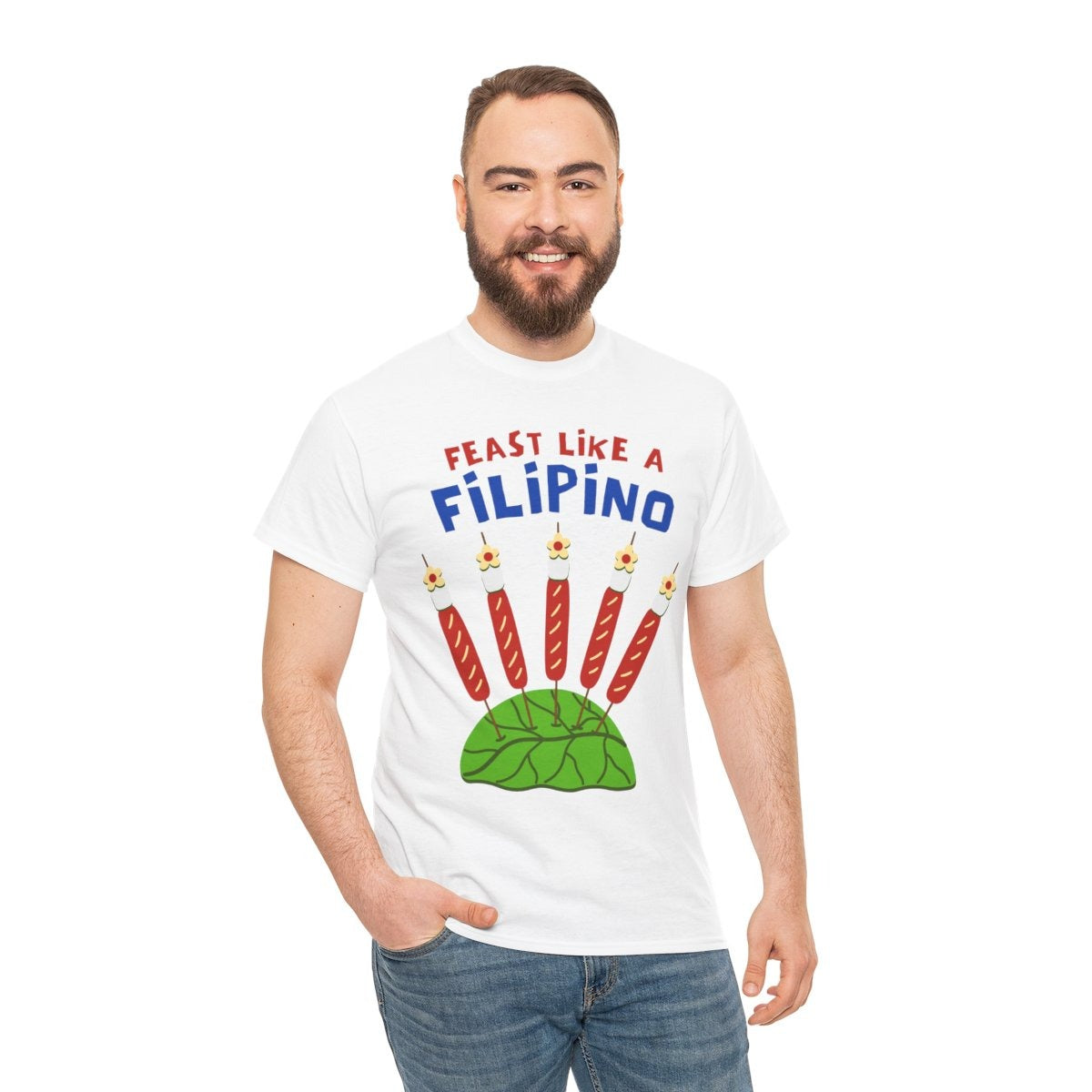 HOTDOG & MARSHMALLOW STICK - Filipino Food (Basic Tee)