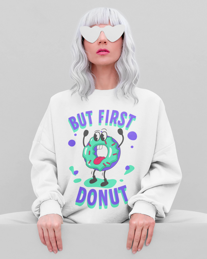 VANILLA FROSTED DONUT - Dessert (Sweatshirt)