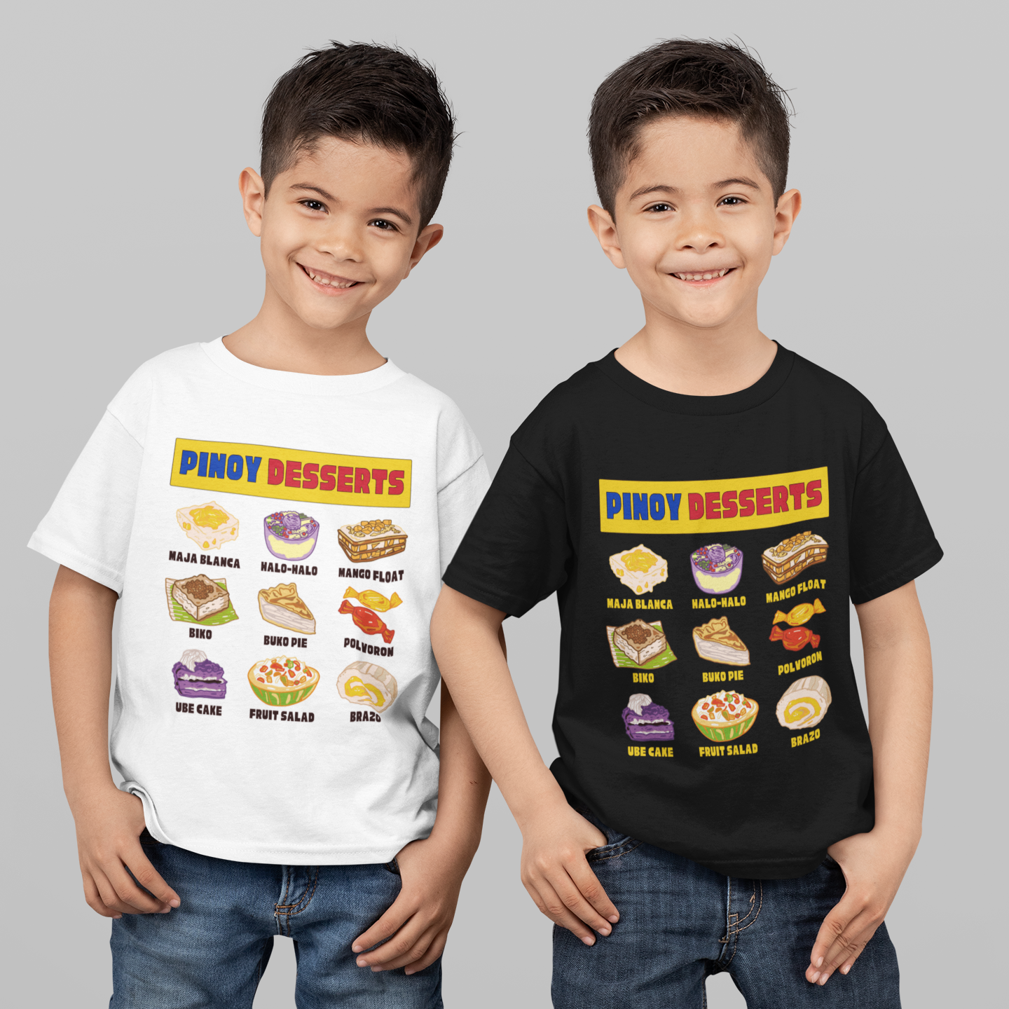 PINOY DESSERTS - Filipino Food (Kids Tee)